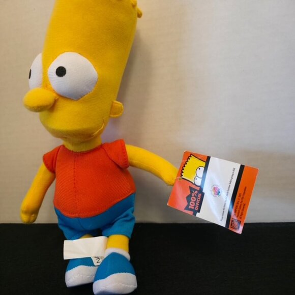 The Simpsons Bart Simpson Plush 10" Nanco 2005 Soft Toy Collectible - Picture 2 of 5